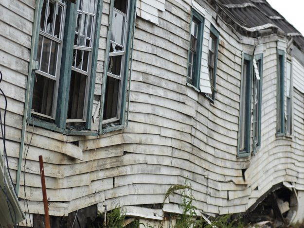 Destroyed House in New Orleans Lower 9th Ward