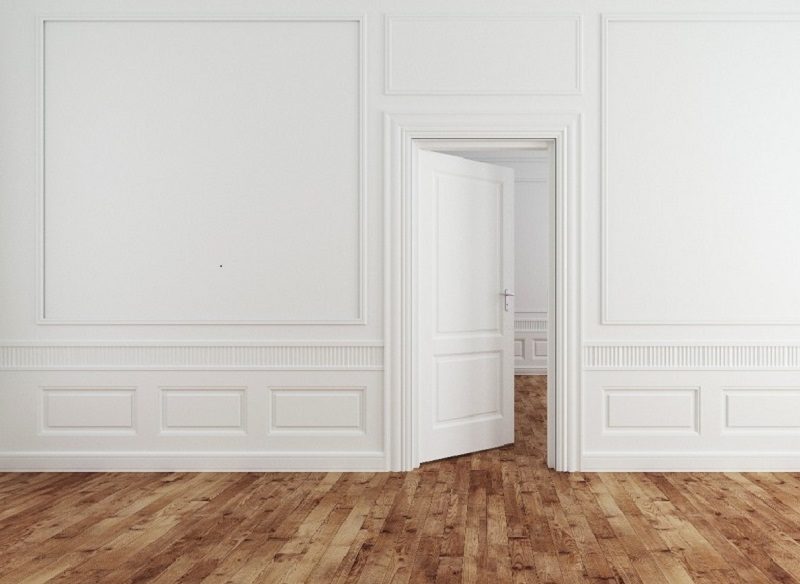 white walls (2) white walls with door ajar